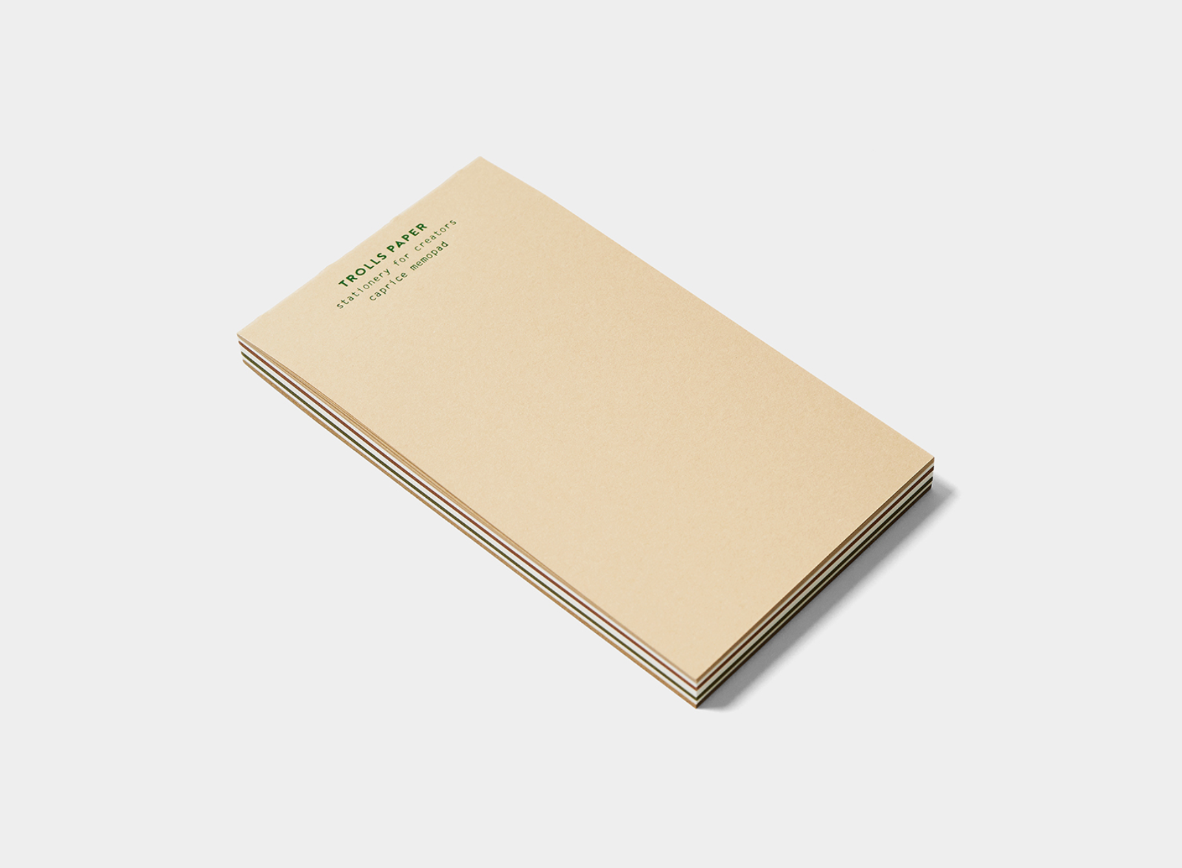 Caprice Memo Pad: Beige - Smidapaper Ikigai Shop
