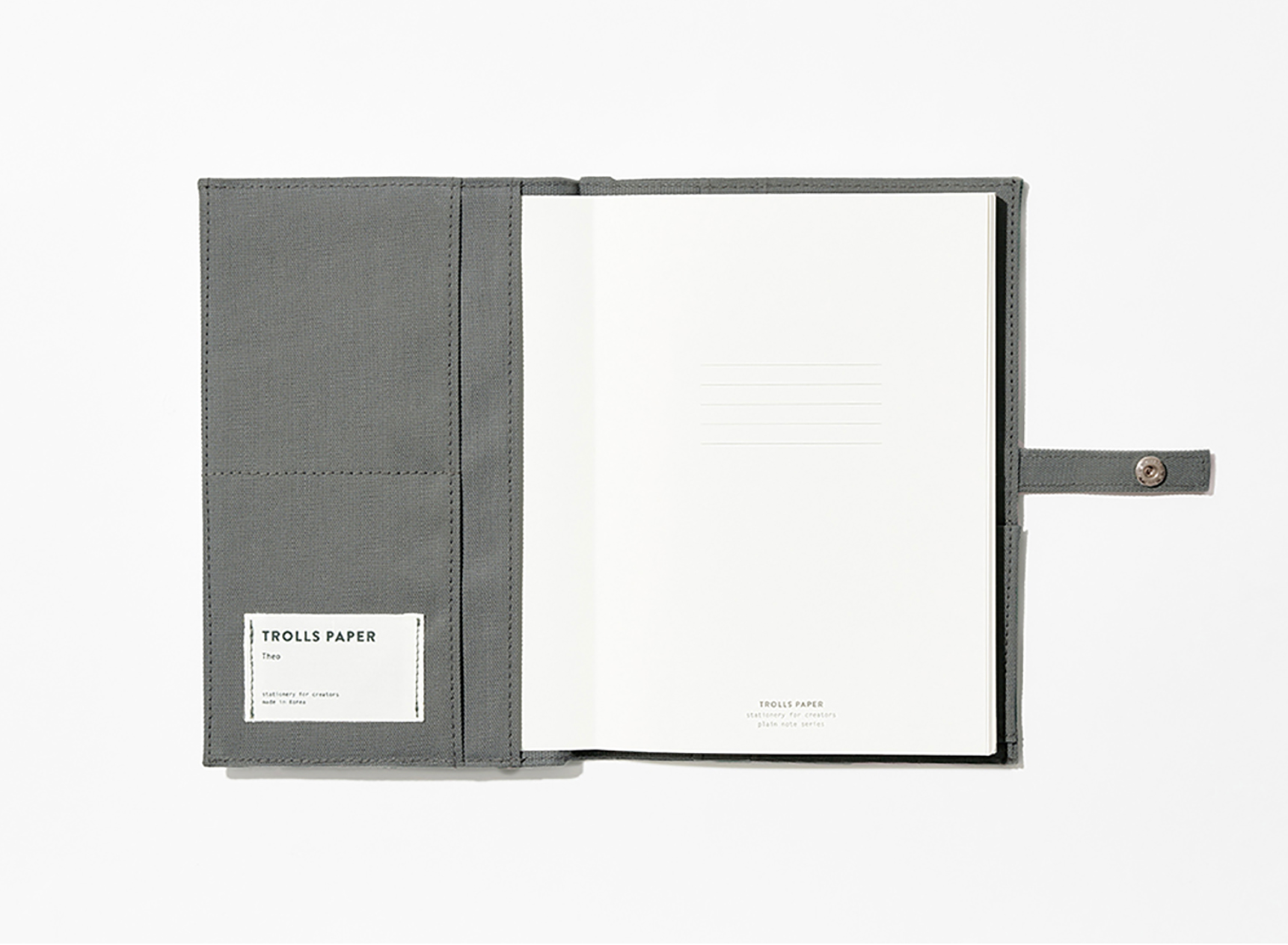 Soft Fabric Jacket: Charcoal - Smidapaper Ikigai Shop
