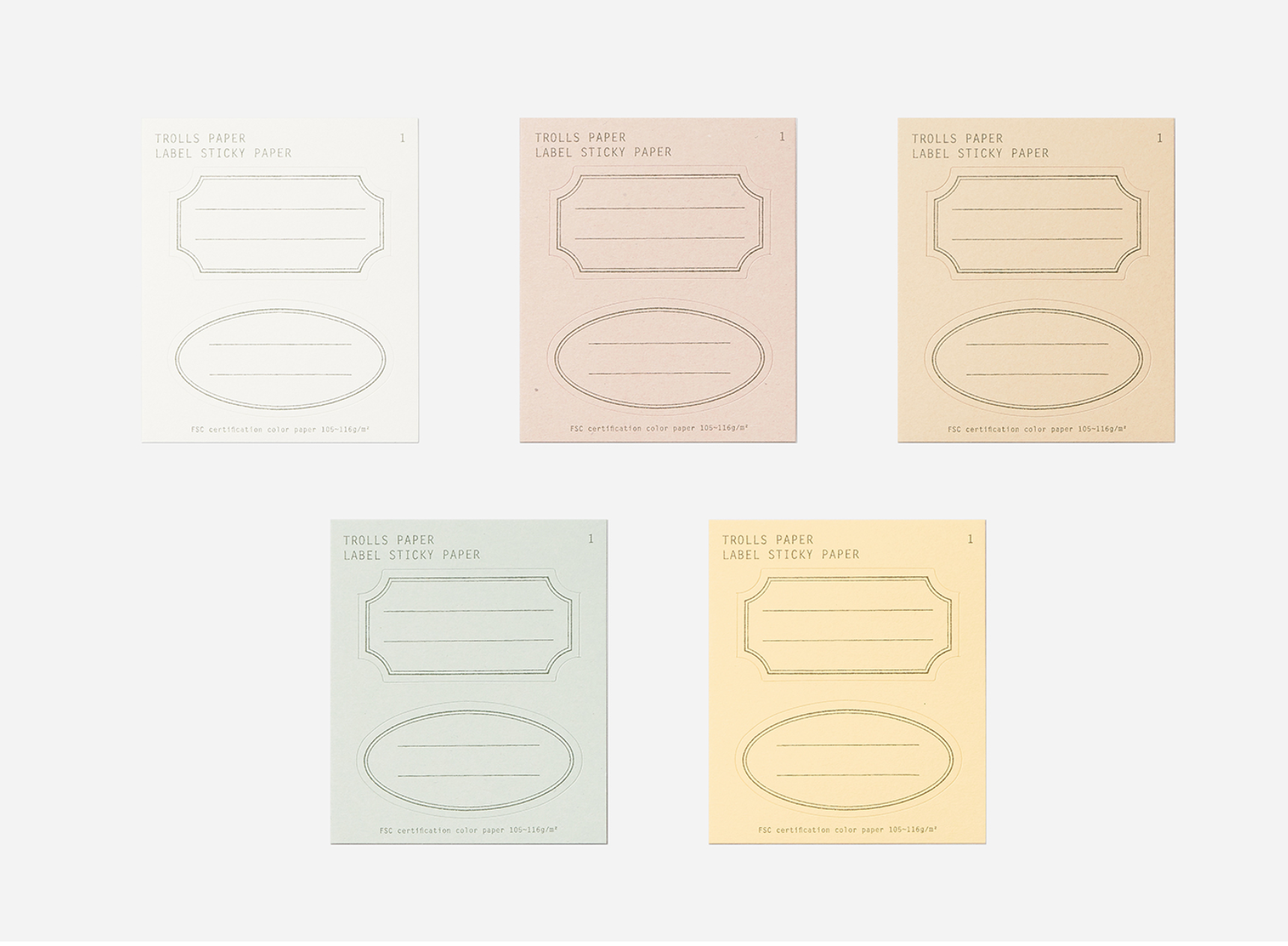 Label Sticky Paper: Type A - Smidapaper Ikigai Shop