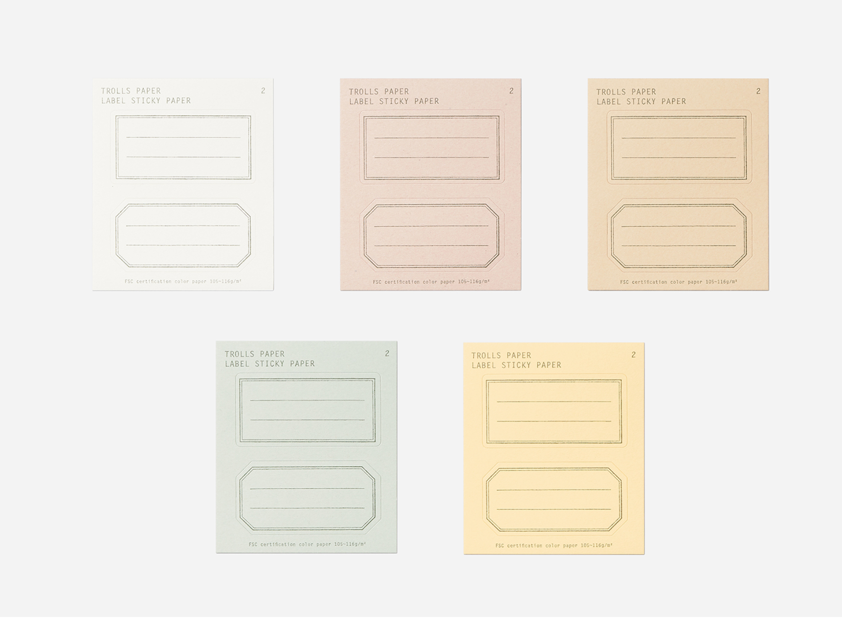 Label Sticky Paper: Type A - Smidapaper Ikigai Shop