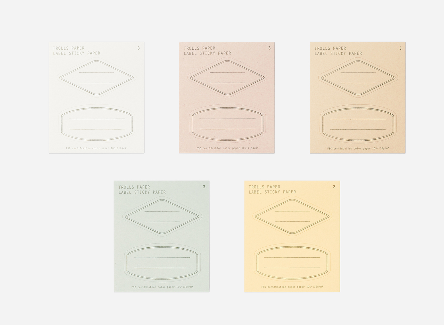 Label Sticky Paper: Type A - Smidapaper Ikigai Shop