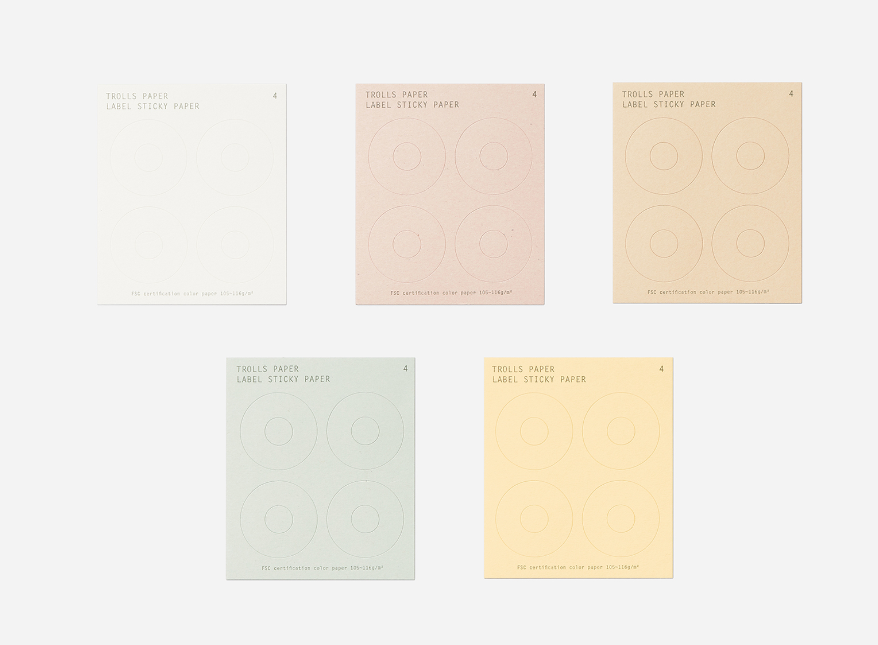 Label Sticky Paper: Type A - Smidapaper Ikigai Shop