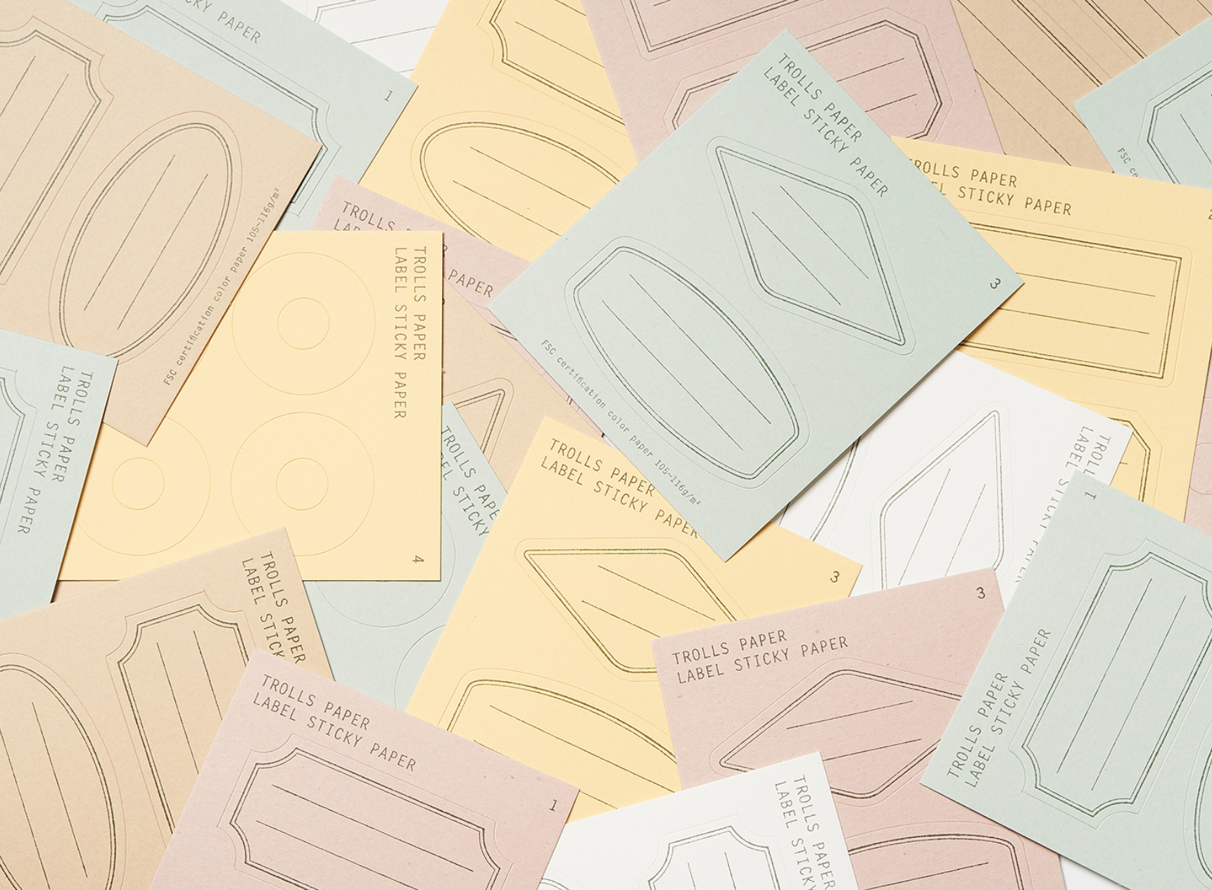 Label Sticky Paper: Type A - Smidapaper Ikigai Shop