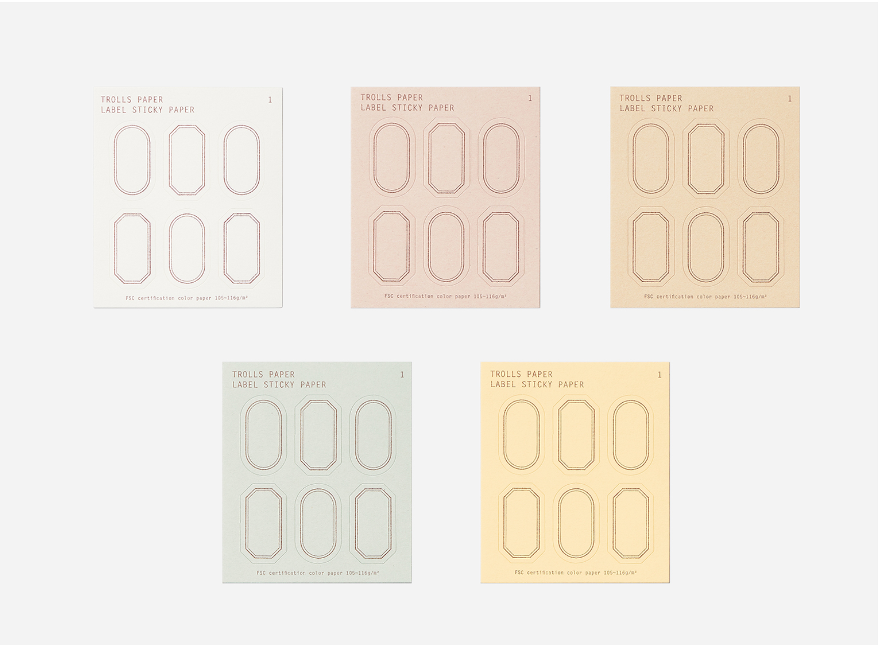 Label Sticky Paper: Type B - Smidapaper Ikigai Shop