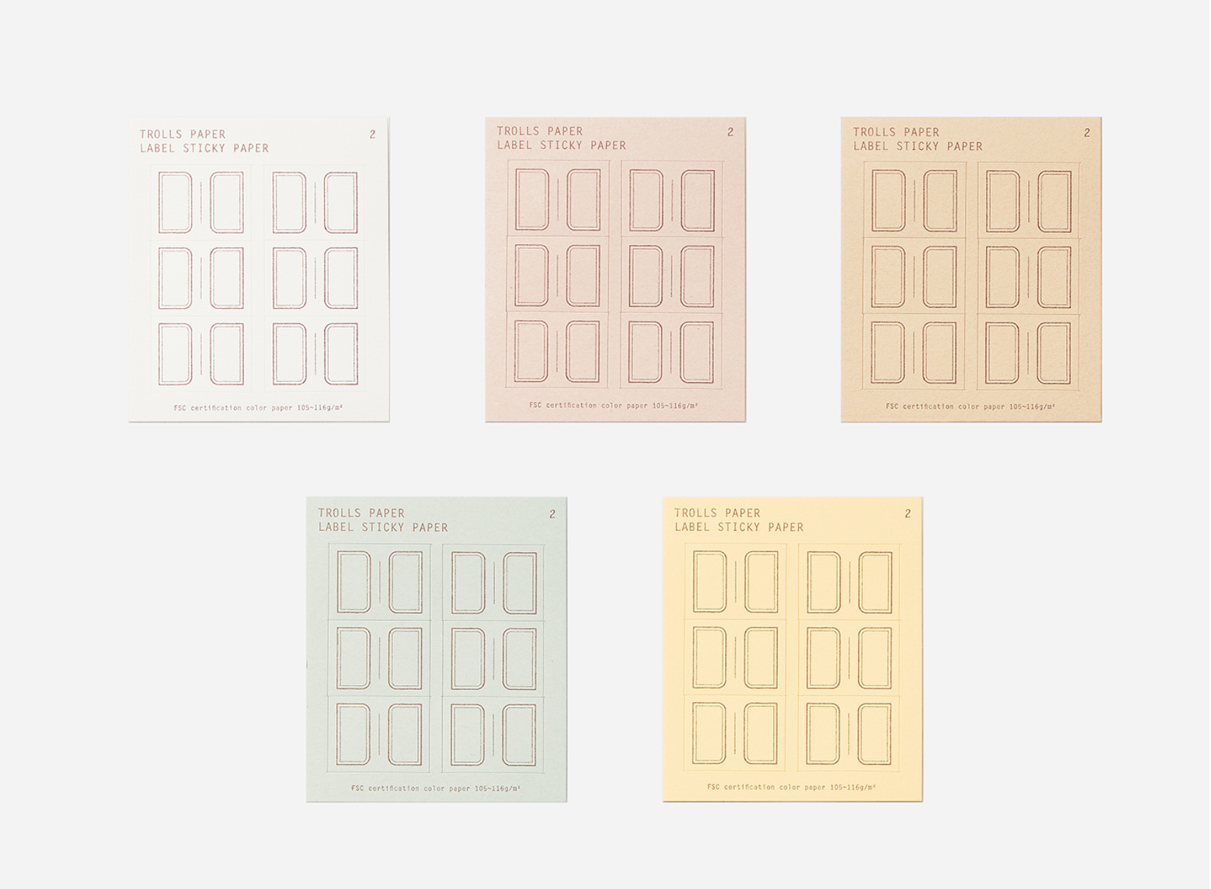 Label Sticky Paper: Type B - Smidapaper Ikigai Shop