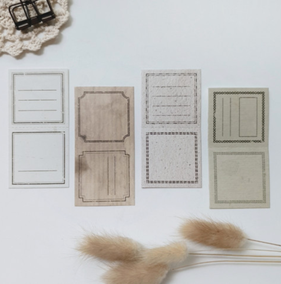Two Tier Labels (4 colours) - Smidapaper Ikigai Shop