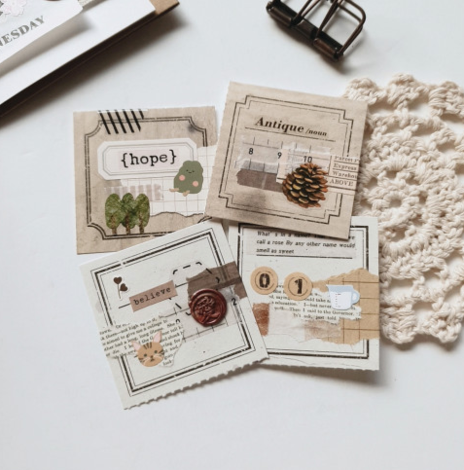 Two Tier Labels (4 colours) - Smidapaper Ikigai Shop