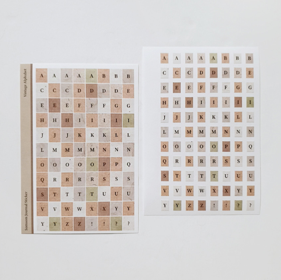 Vintage Alphabet Sticker - Smidapaper Ikigai Shop