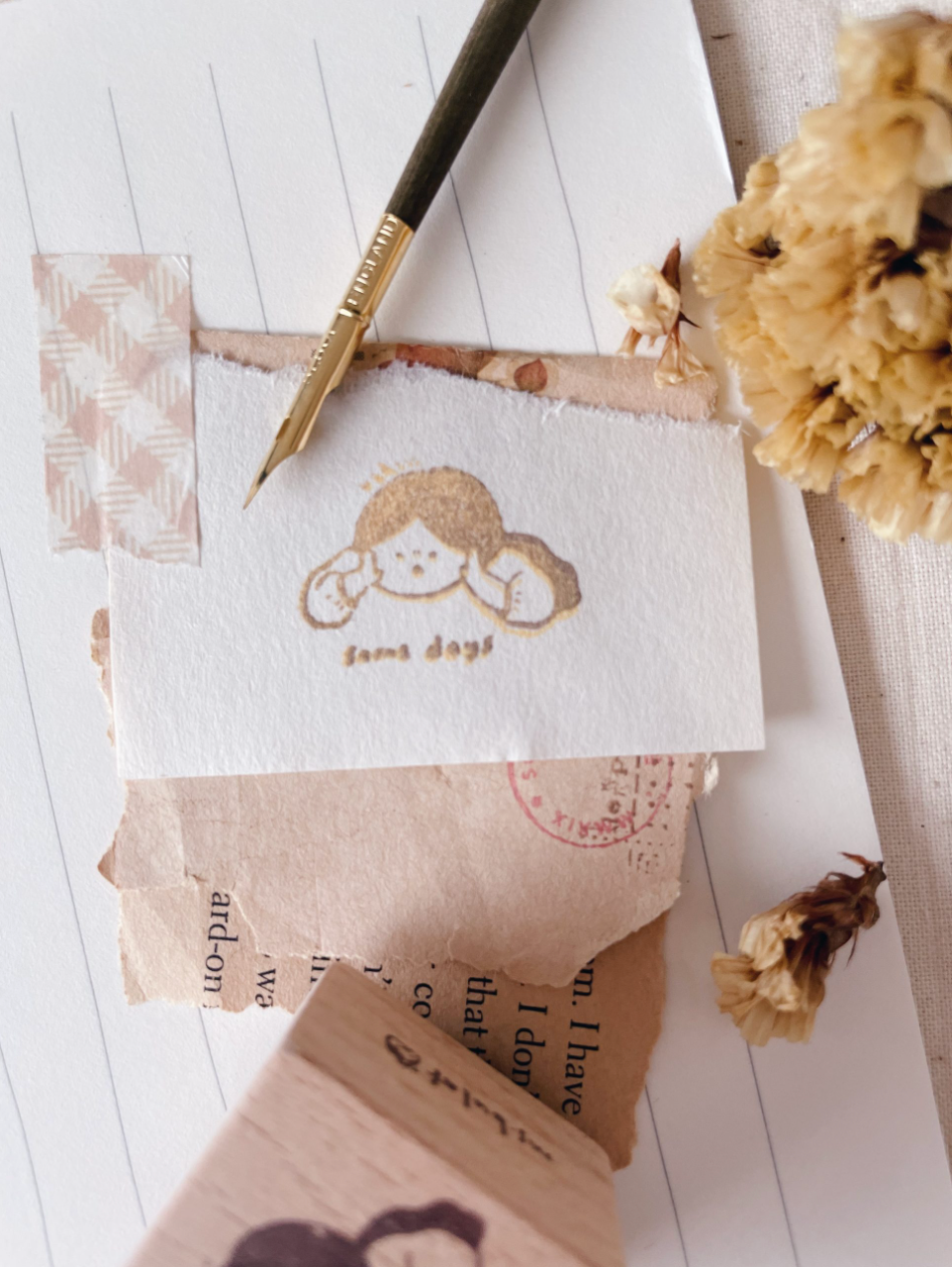msbulat Some Days Rubber Stamp - Smidapaper Ikigai Shop
