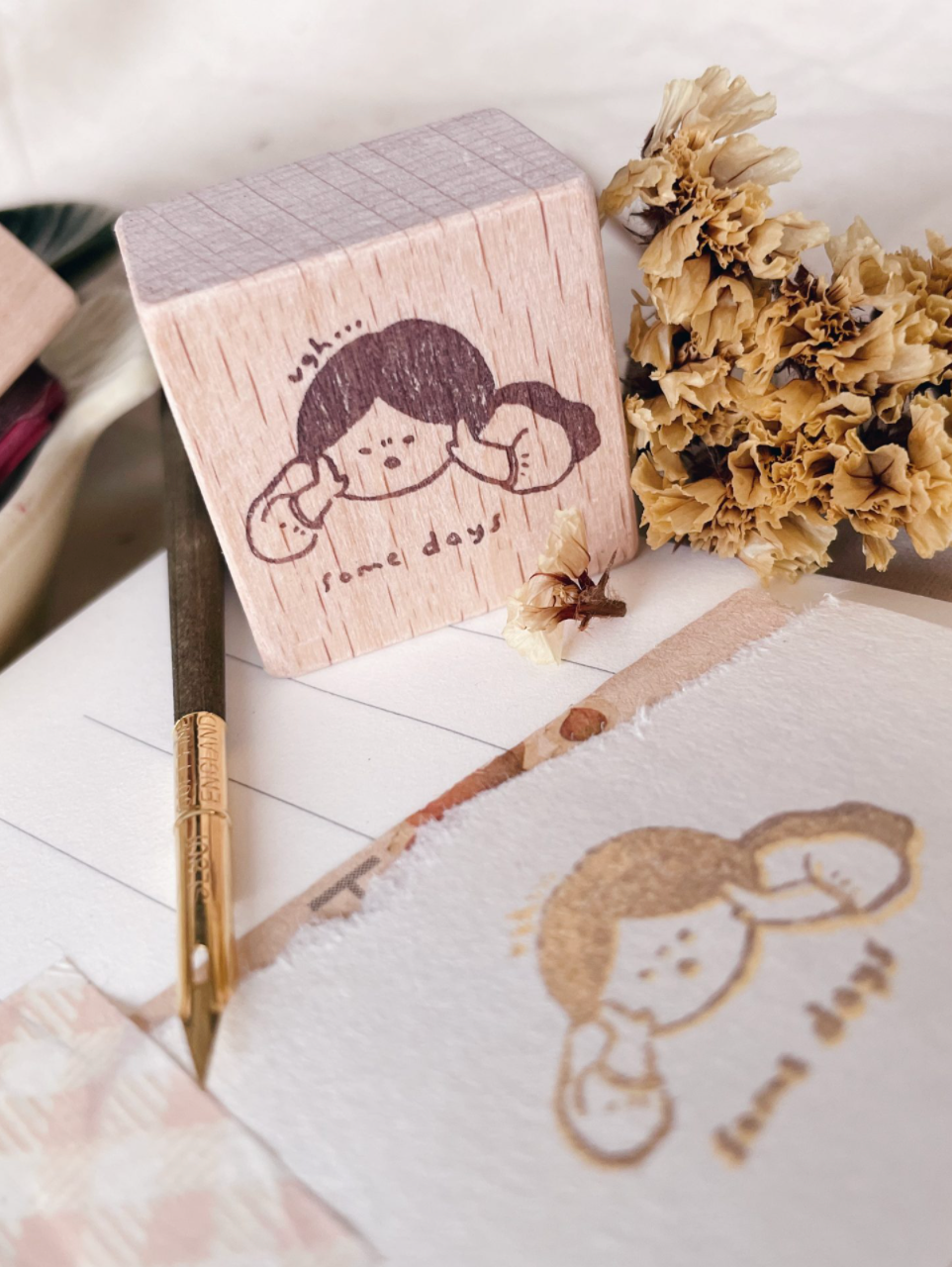 msbulat Some Days Rubber Stamp - Smidapaper Ikigai Shop