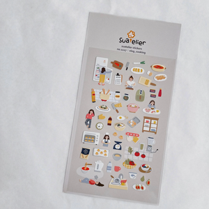 Suatelier vlog_cooking Stickers - Smidapaper Ikigai Shop