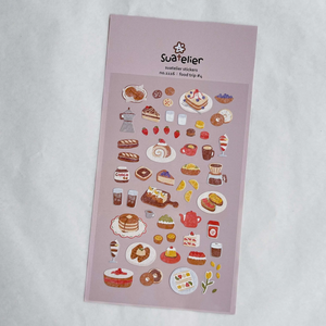 Suatelier food trip #4 Stickers - Smidapaper Ikigai Shop
