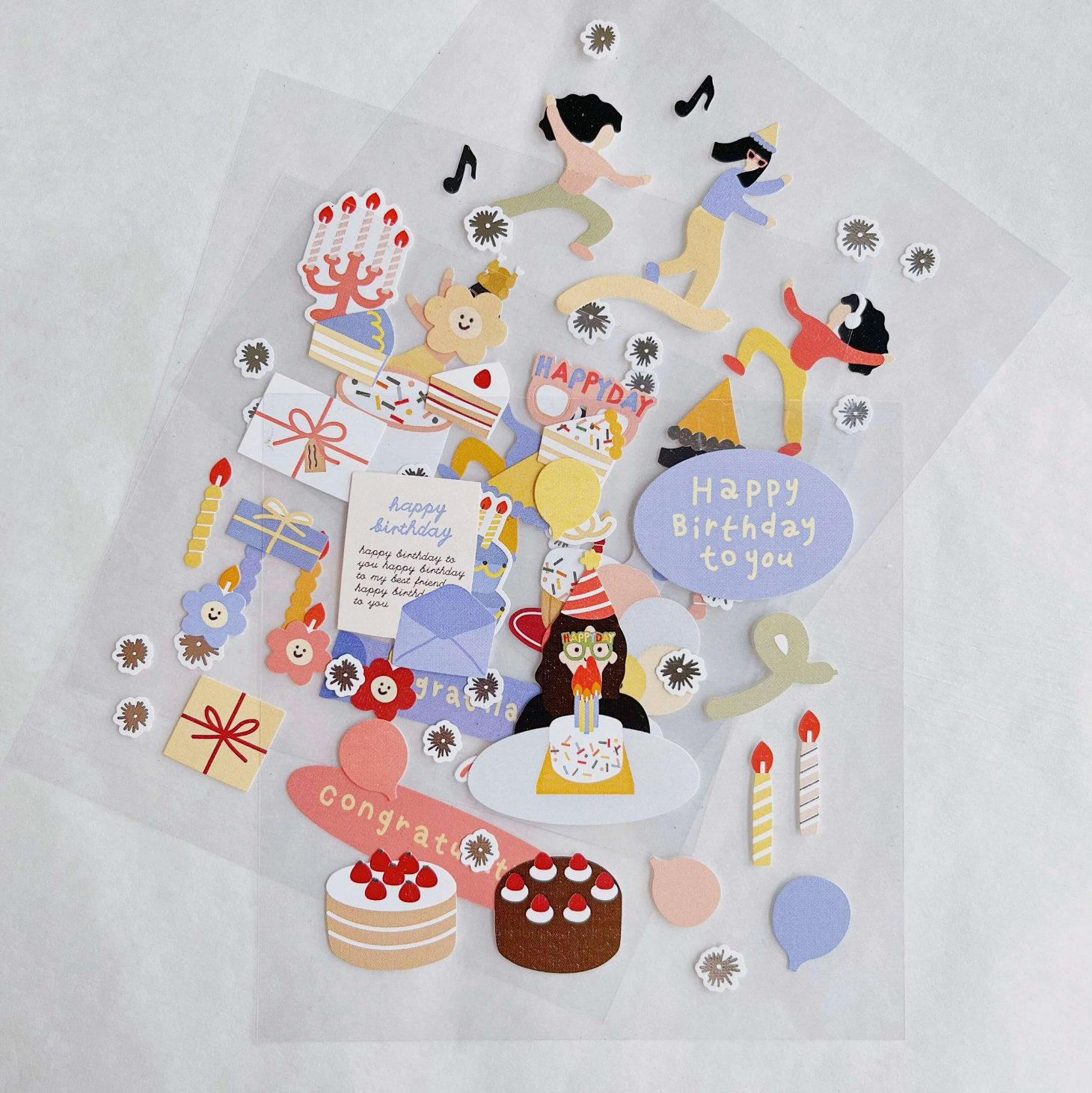 Suatelier - Stickers - Party Party - Smidapaper Ikigai Shop