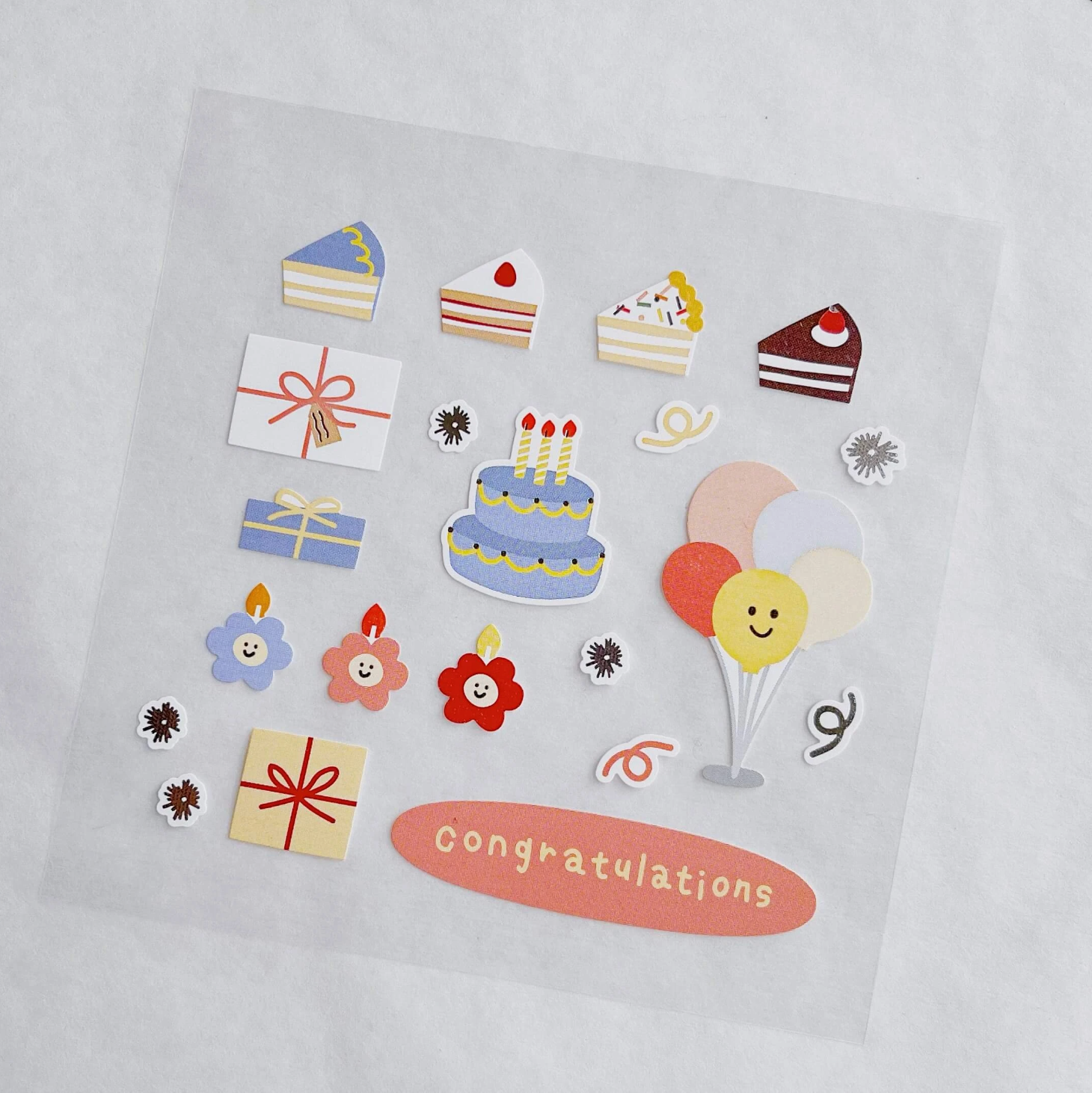 Suatelier - Stickers - Party Party - Smidapaper Ikigai Shop