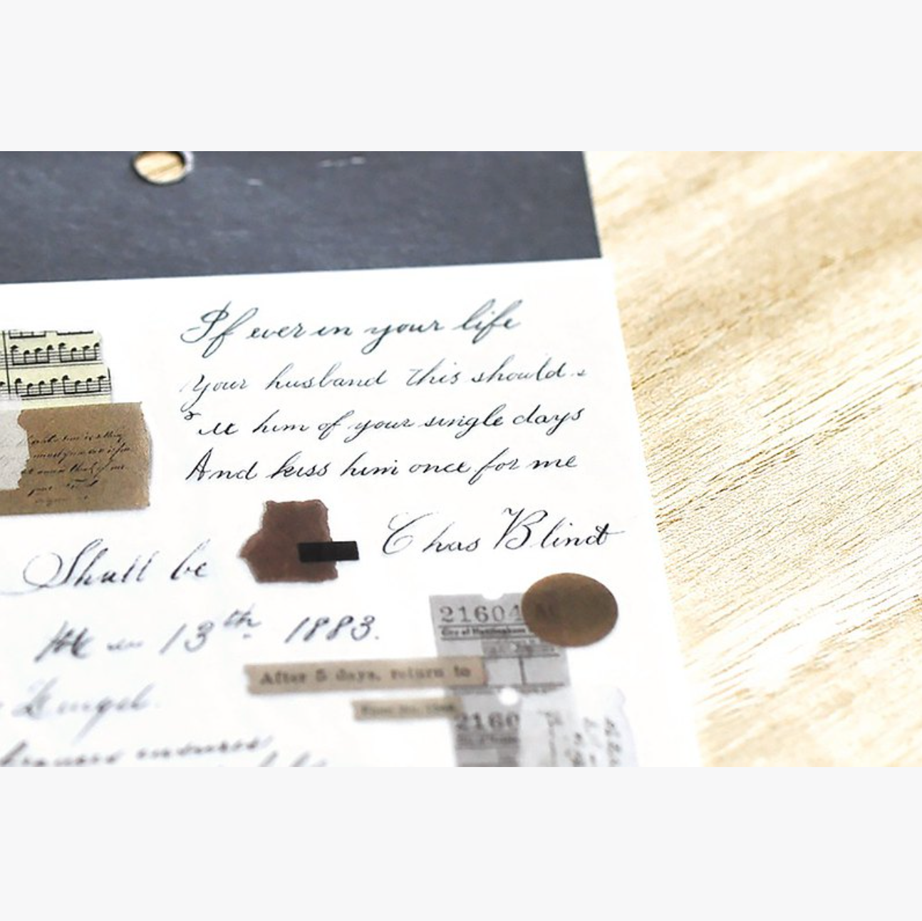 MU Print-On Stickers-162 Love Letters - Smidapaper Ikigai Shop