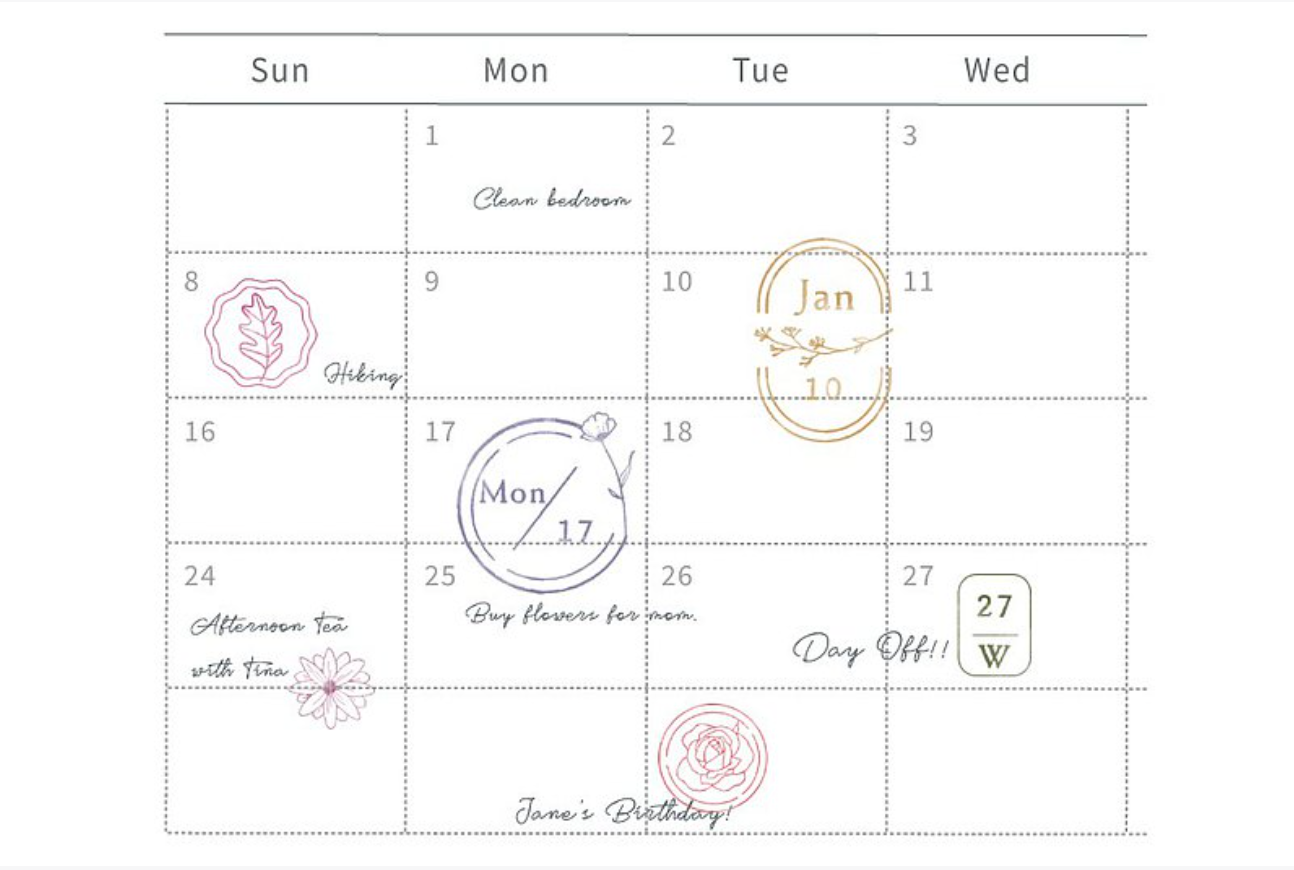 MU Craft My Icon Stamp No. 5: Shapes 1 - Smidapaper Ikigai Shop
