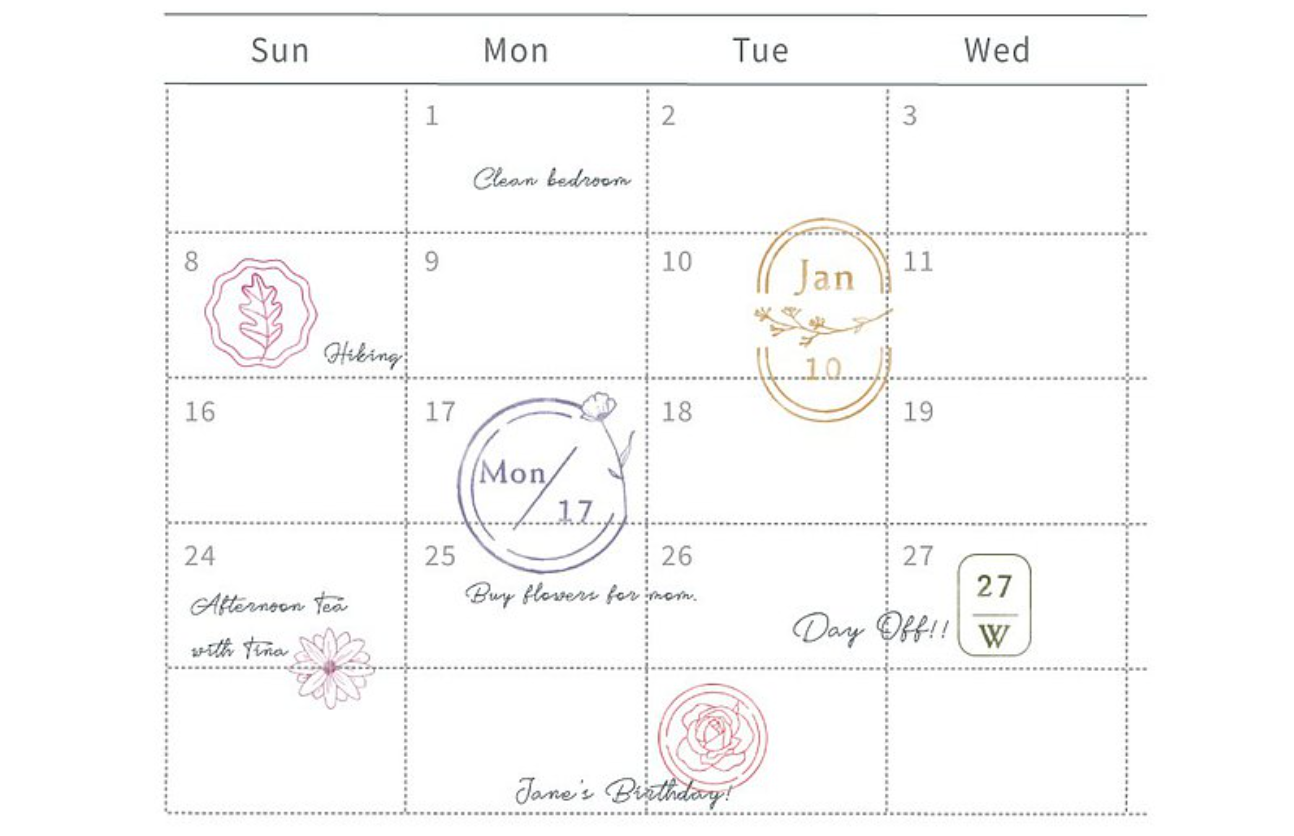 MU Craft My Icon Stamp No. 6: Shapes 2 - Smidapaper Ikigai Shop