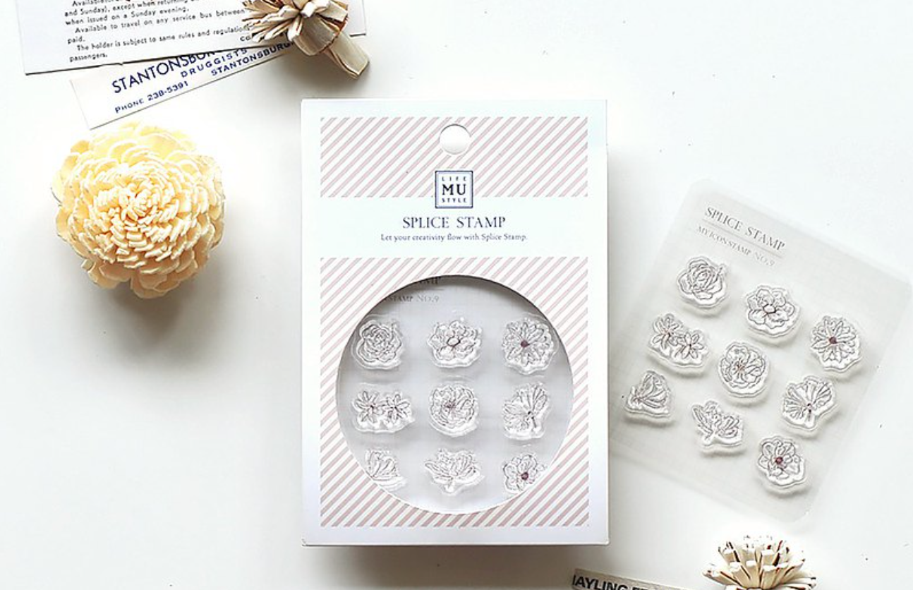 MU Craft My Icon Stamp No. 9: Blooms - Smidapaper Ikigai Shop