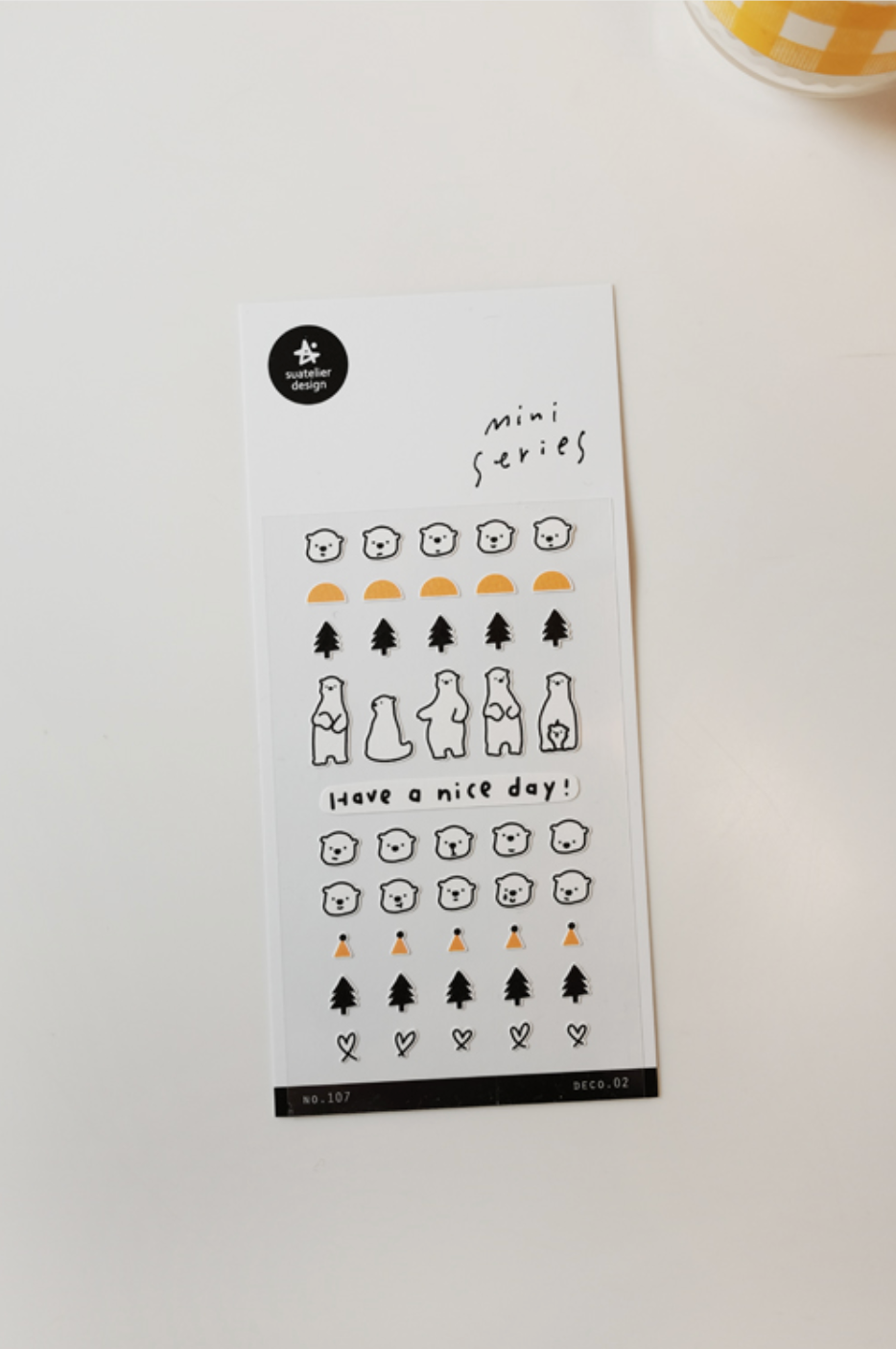 Suatelier Mini Series Stickers- Deco .02 - Smidapaper Ikigai Shop