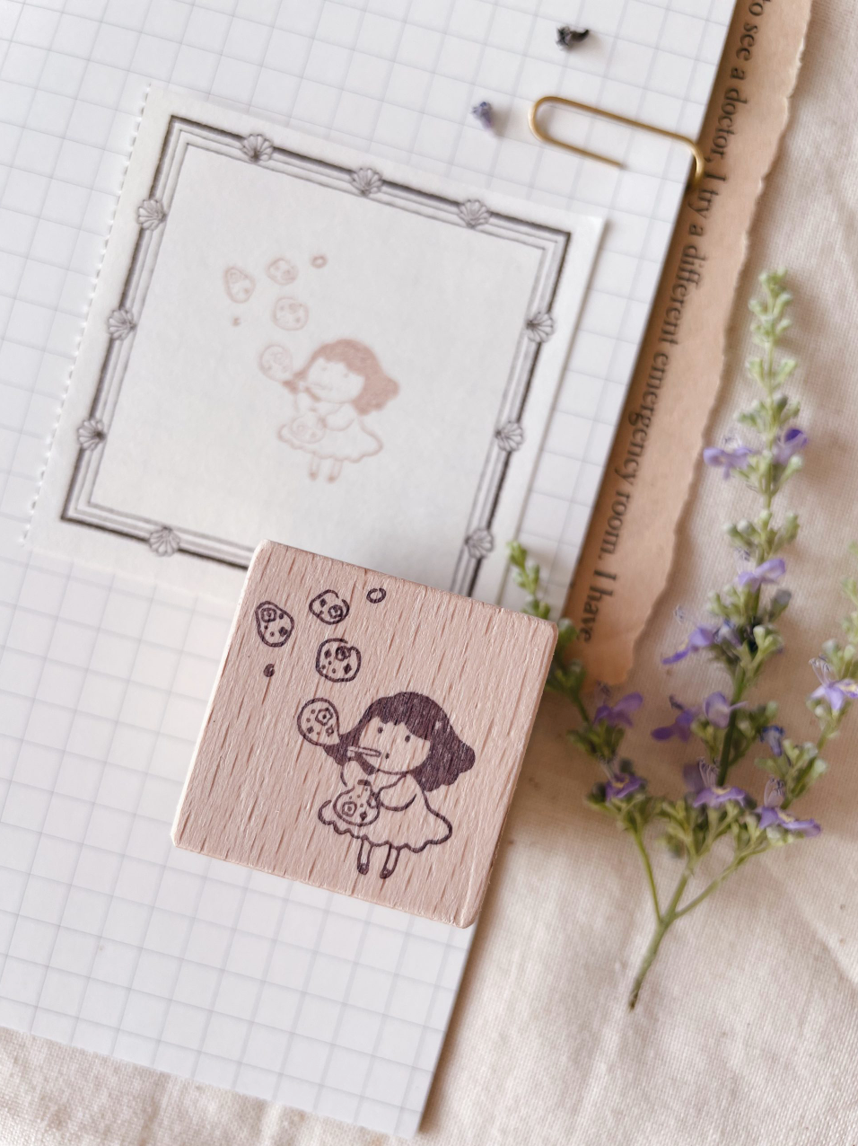 msbulat Let It Out Rubber Stamp - Smidapaper Ikigai Shop