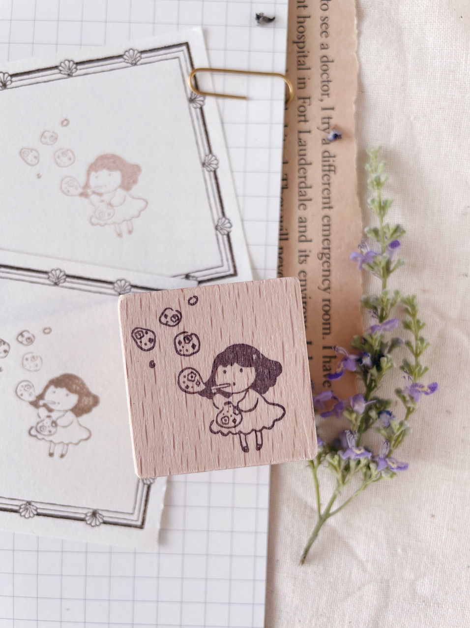 msbulat Let It Out Rubber Stamp - Smidapaper Ikigai Shop