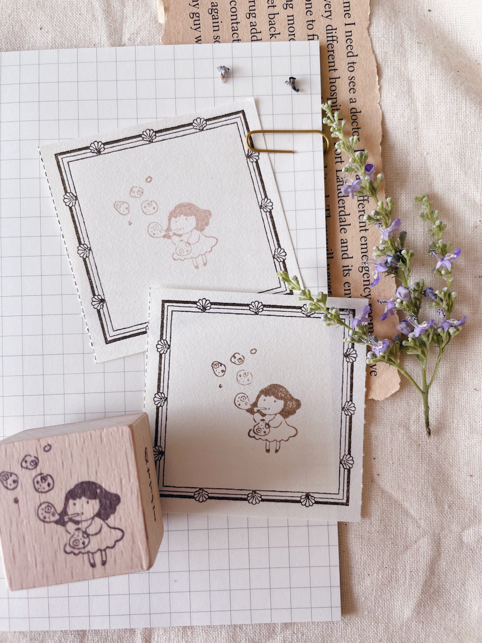msbulat Let It Out Rubber Stamp - Smidapaper Ikigai Shop