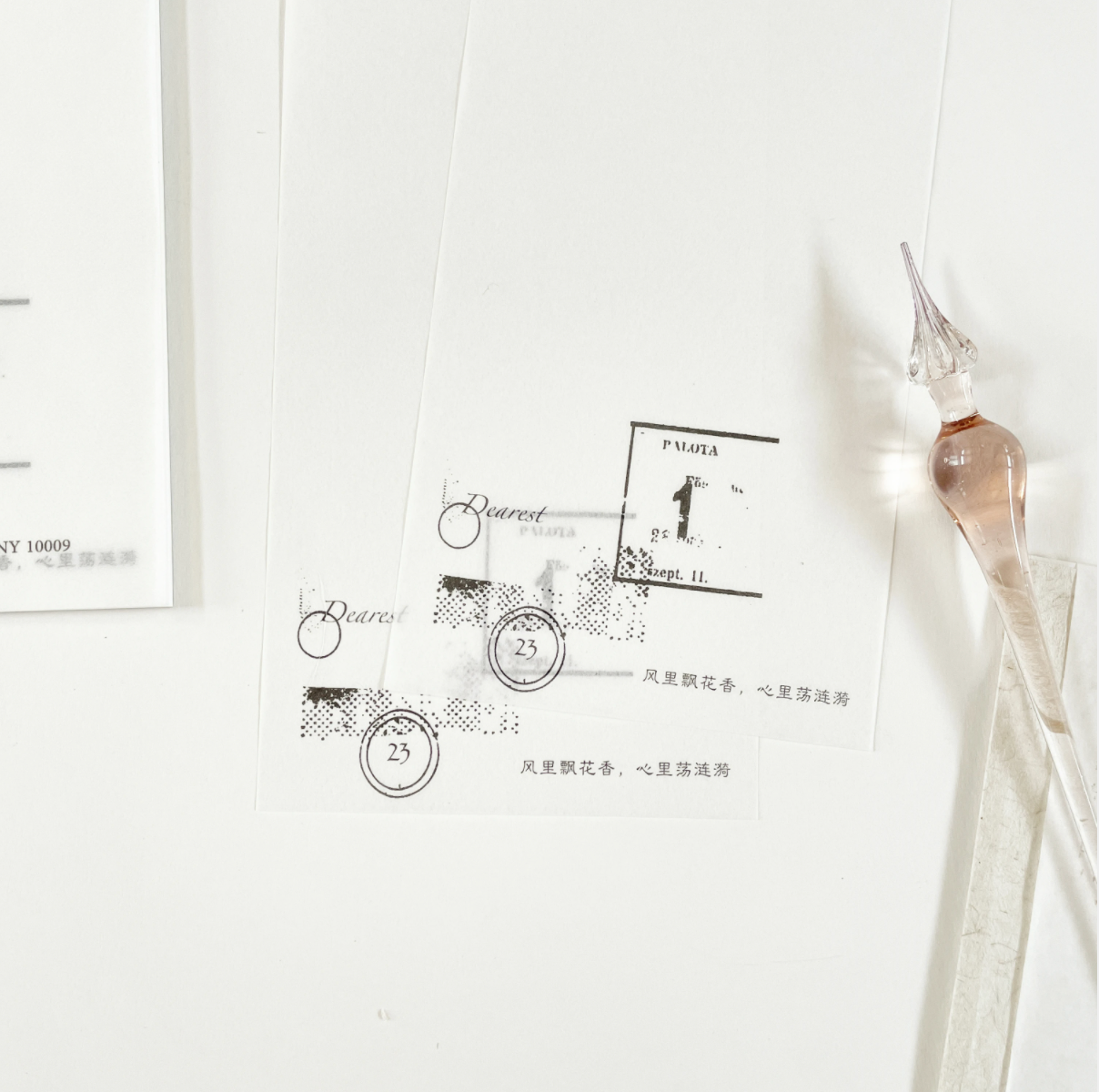 Monokuro Leaf paper Notepad 02 - Smidapaper Ikigai Shop