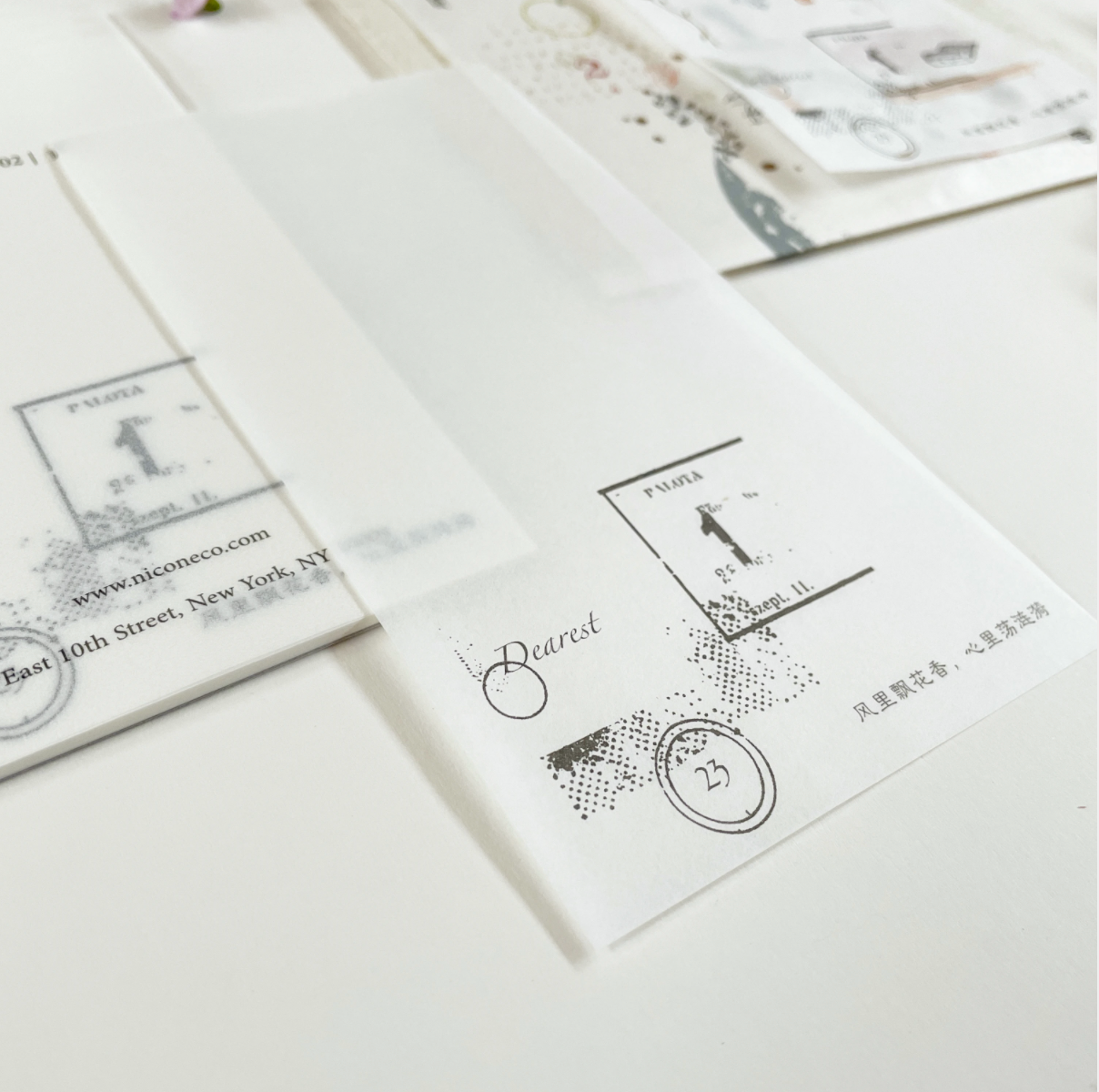 Monokuro Leaf paper Notepad 02 - Smidapaper Ikigai Shop