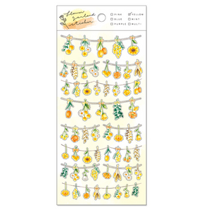 Mindwave Flower Garland Stickers: Yellow - Smidapaper Ikigai Shop