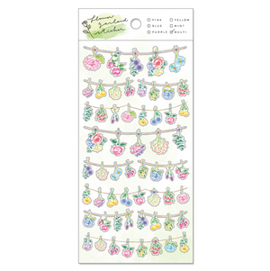 Mindwave Flower Garland Stickers: Multi - Smidapaper Ikigai Shop