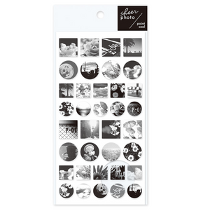 Mindwave Sheer Photo Point Stickers: Monochrome - Smidapaper Ikigai Shop