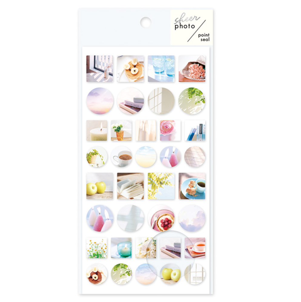 Mindwave Sheer Photo Point Stickers: Natural Light - Smidapaper Ikigai Shop