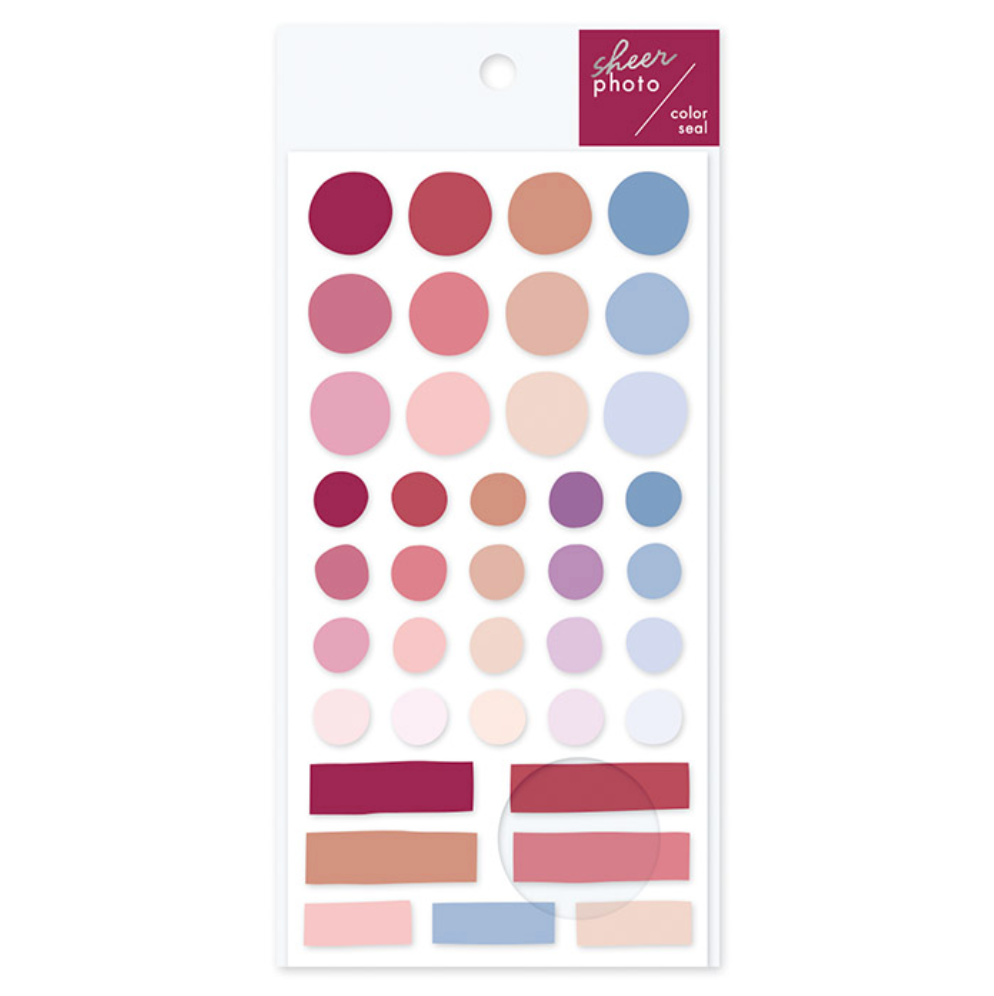 Mindwave Sheer Photo Colour Stickers: Retro - Smidapaper Ikigai Shop