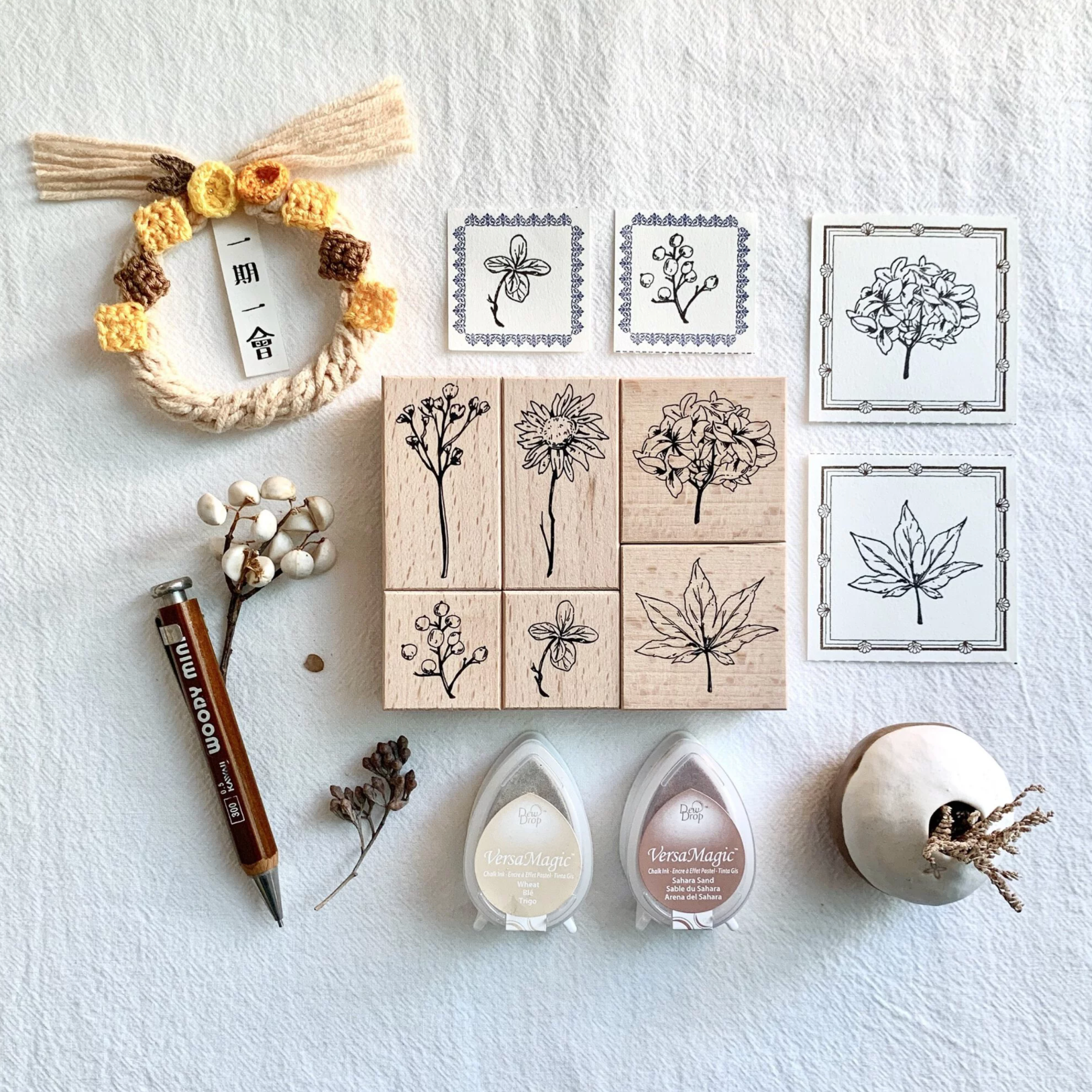 Liberty Everlasting Rubber Stamps (Set of 6) - Smidapaper Ikigai Shop