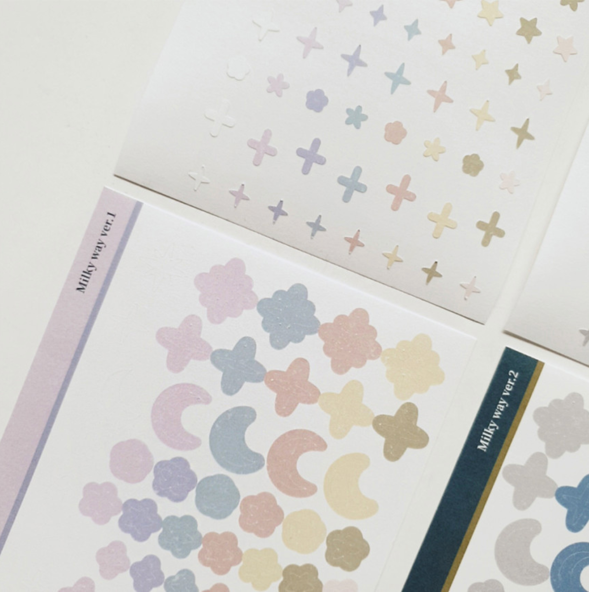 Milky Way Stickers (Pastel and Dark) - Smidapaper Ikigai Shop