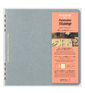 Midori Paintable Notebook: Blue - Smidapaper Ikigai Shop