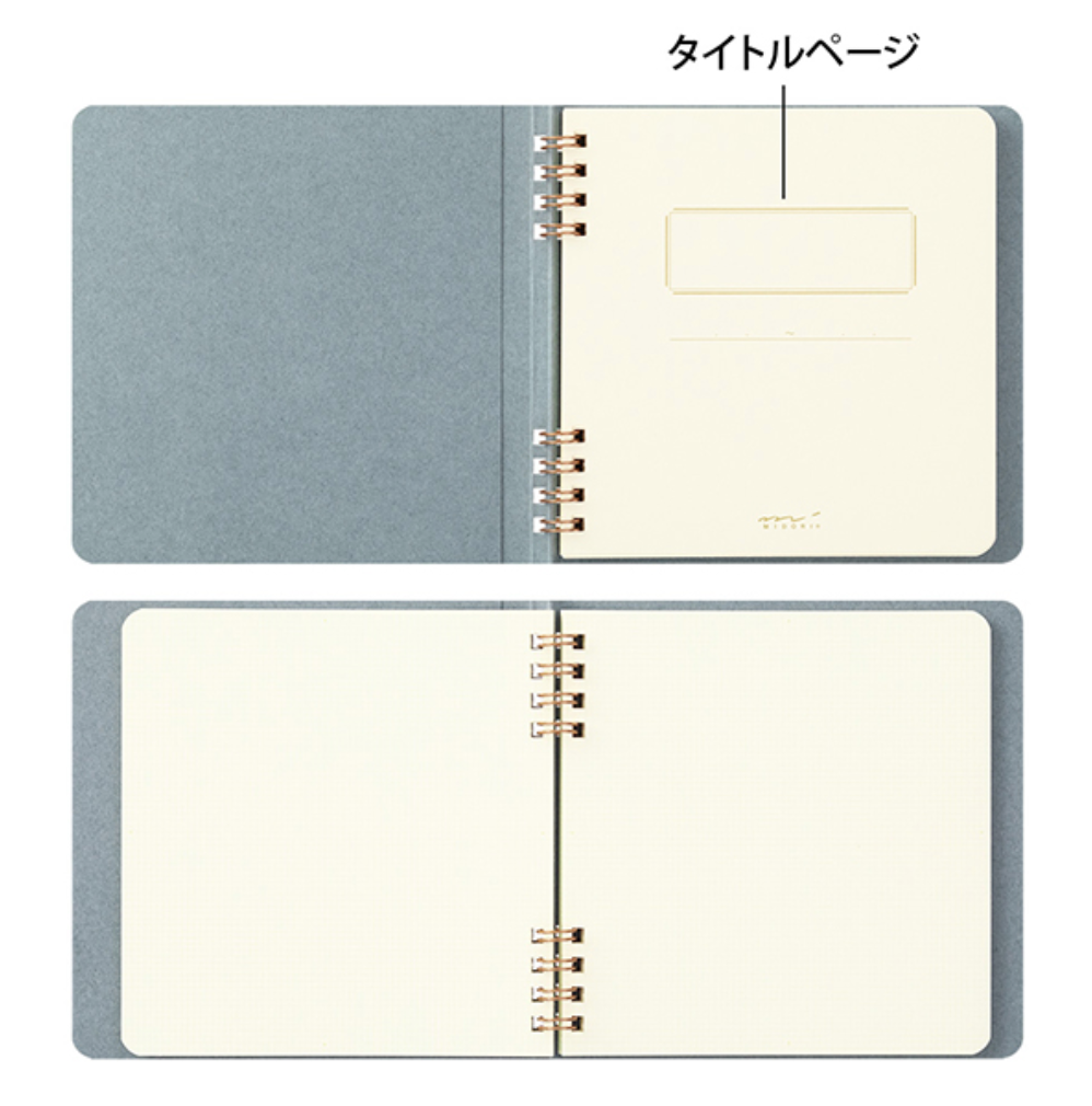 Midori Paintable Notebook: Blue - Smidapaper Ikigai Shop