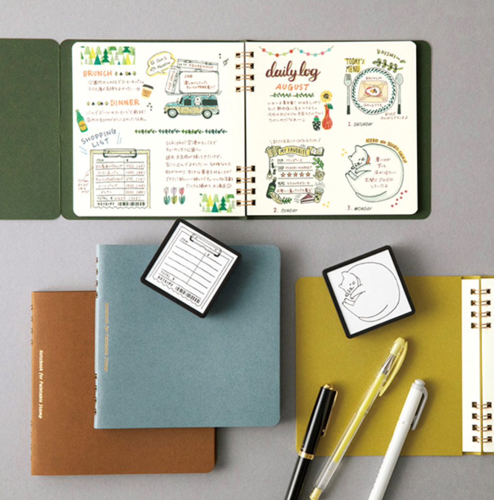 Midori Paintable Notebook: Blue - Smidapaper Ikigai Shop