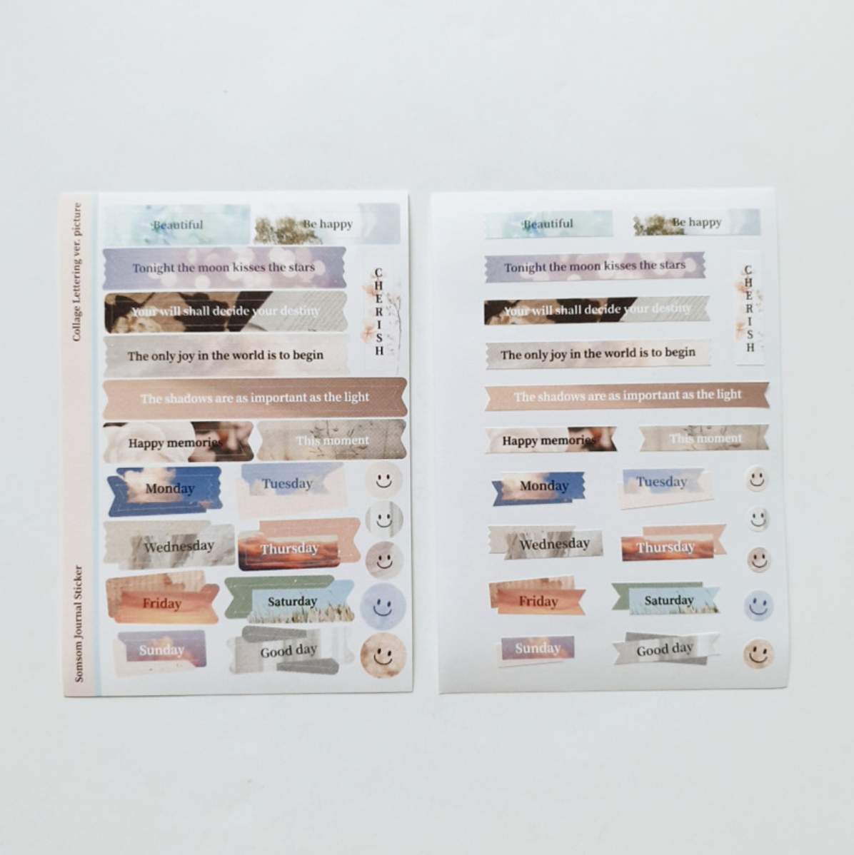 Collage Lettering Stickers: Picture Version - Smidapaper Ikigai Shop