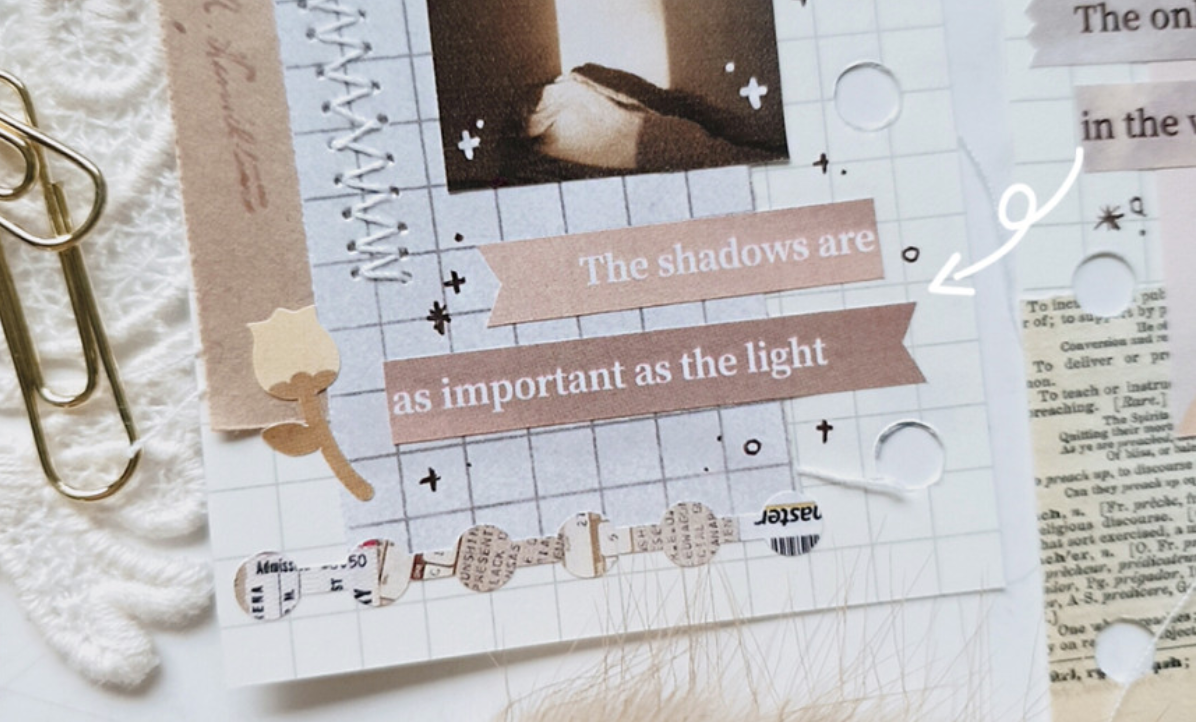 Collage Lettering Stickers: Picture Version - Smidapaper Ikigai Shop