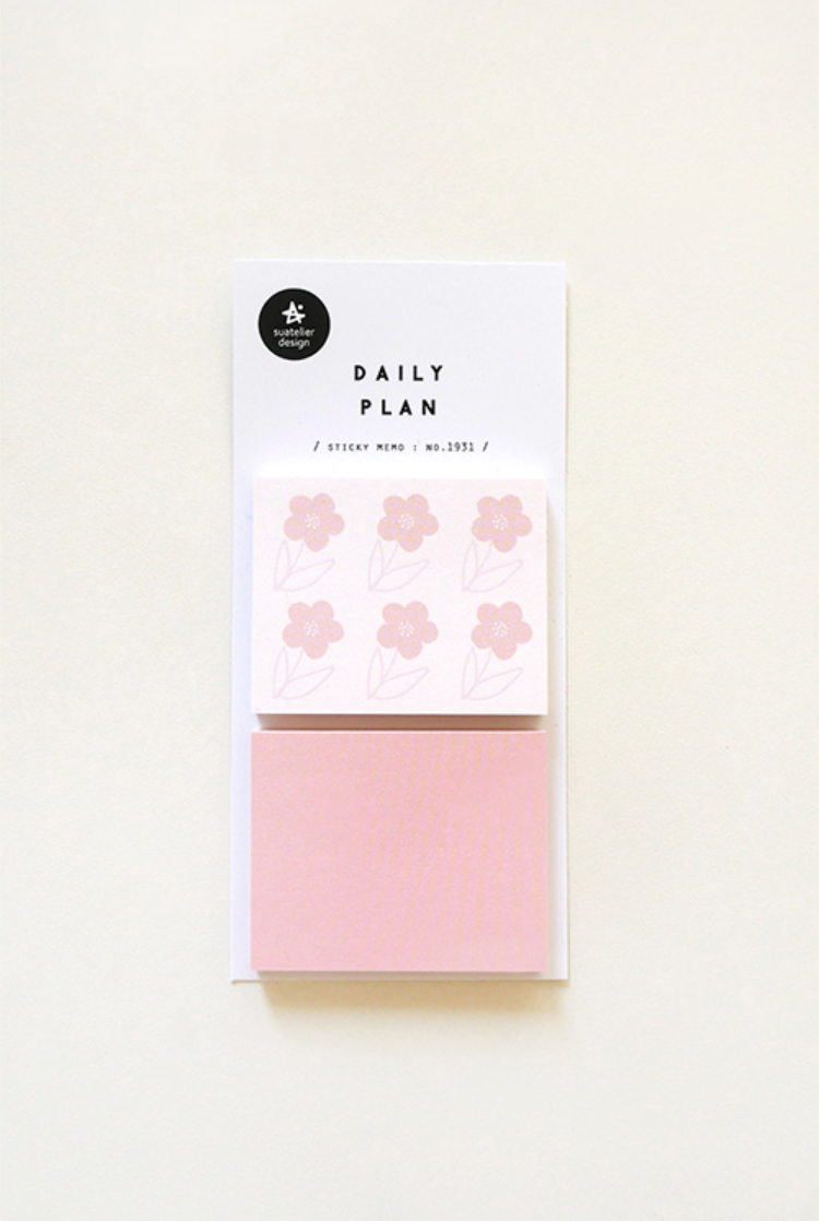 Suatelier Daily Plan Sticky Notes 25 - Smidapaper Ikigai Shop