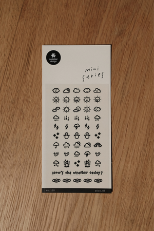 Suatelier Mini Series Stickers- Deco .05 - Smidapaper Ikigai Shop
