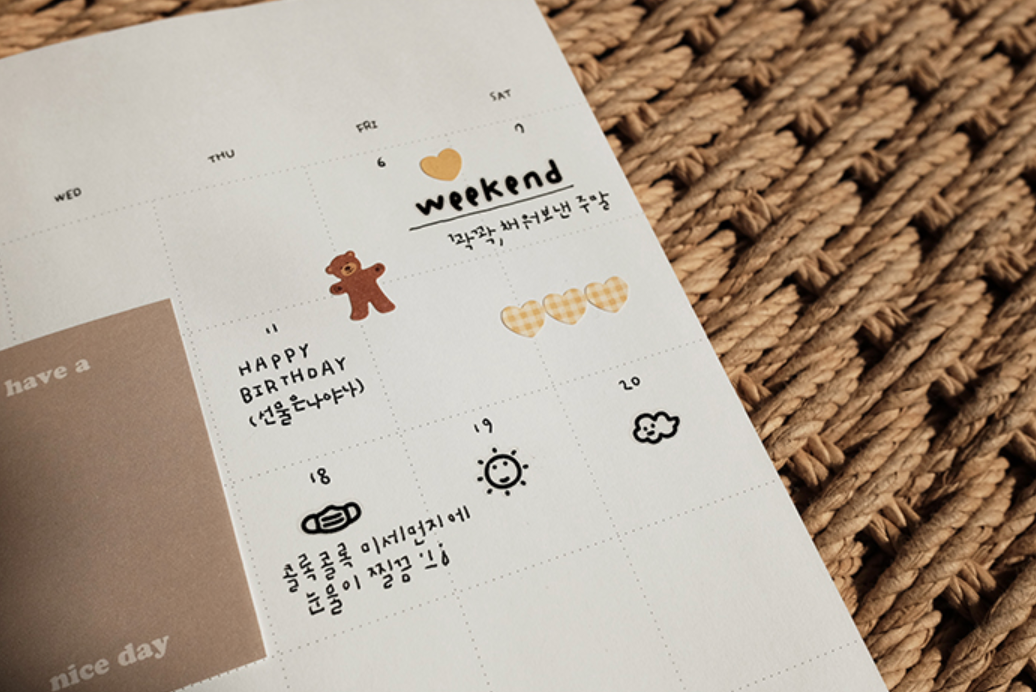 Suatelier Handwriting #1 Stickers - Smidapaper Ikigai Shop