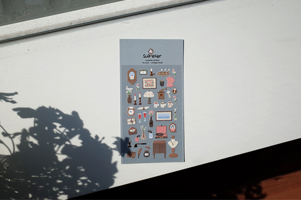 Suatelier Vintage Mood Stickers - Smidapaper Ikigai Shop