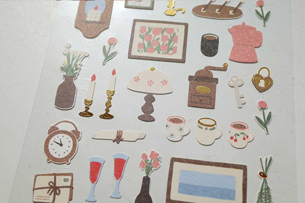 Suatelier Vintage Mood Stickers - Smidapaper Ikigai Shop