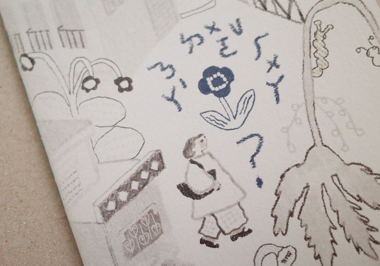 Misshoegg The Little Flower Paper Book (Zine) - Smidapaper Ikigai Shop