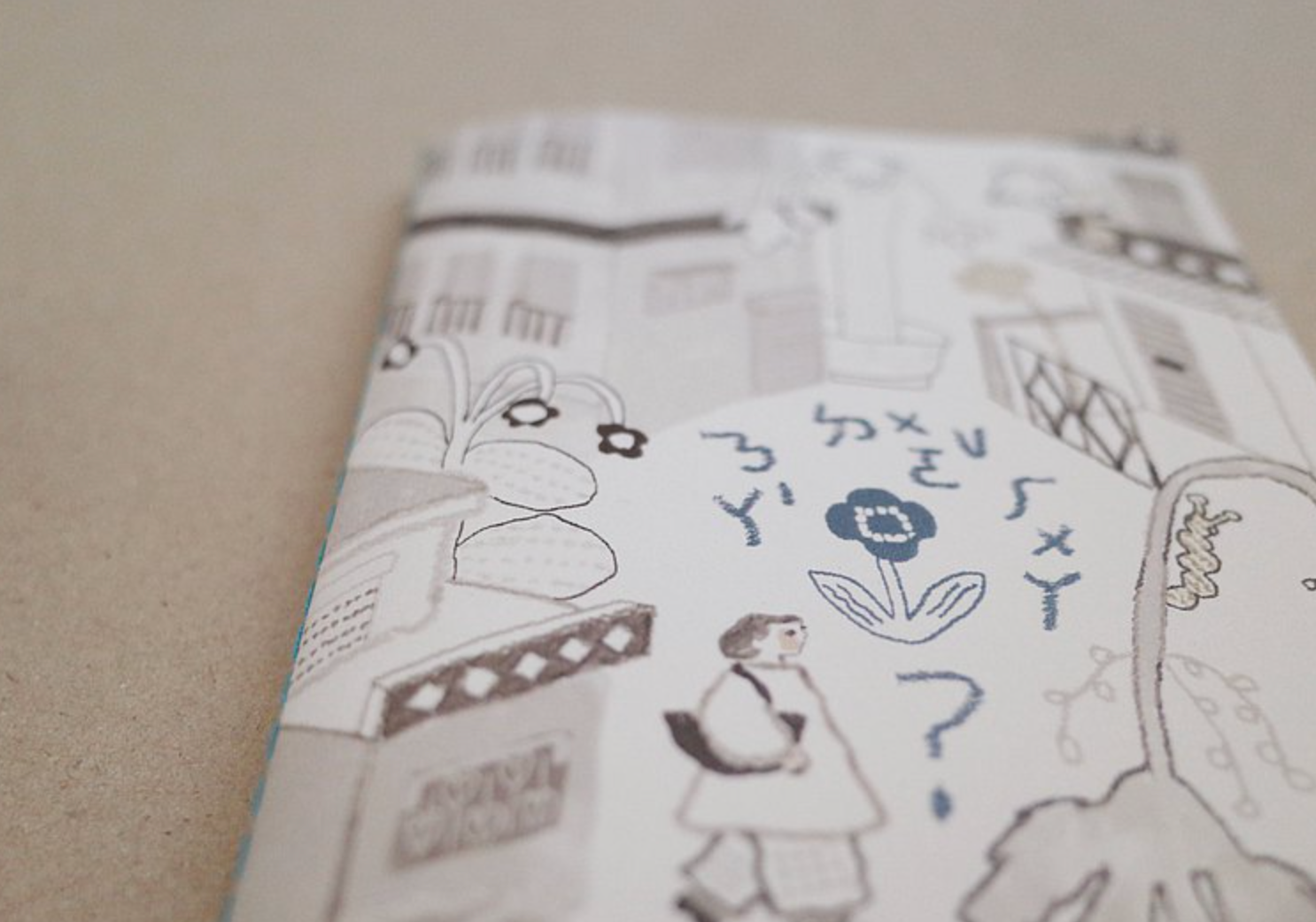 Misshoegg The Little Flower Paper Book (Zine) - Smidapaper Ikigai Shop