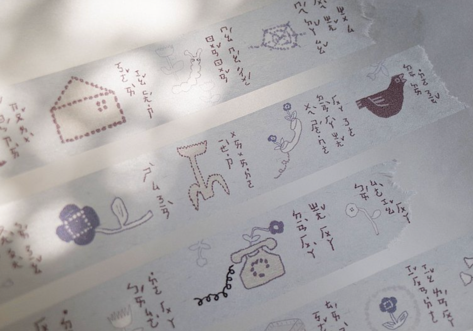 Misshoegg Little Blue Flower Washi Tape - Smidapaper Ikigai Shop