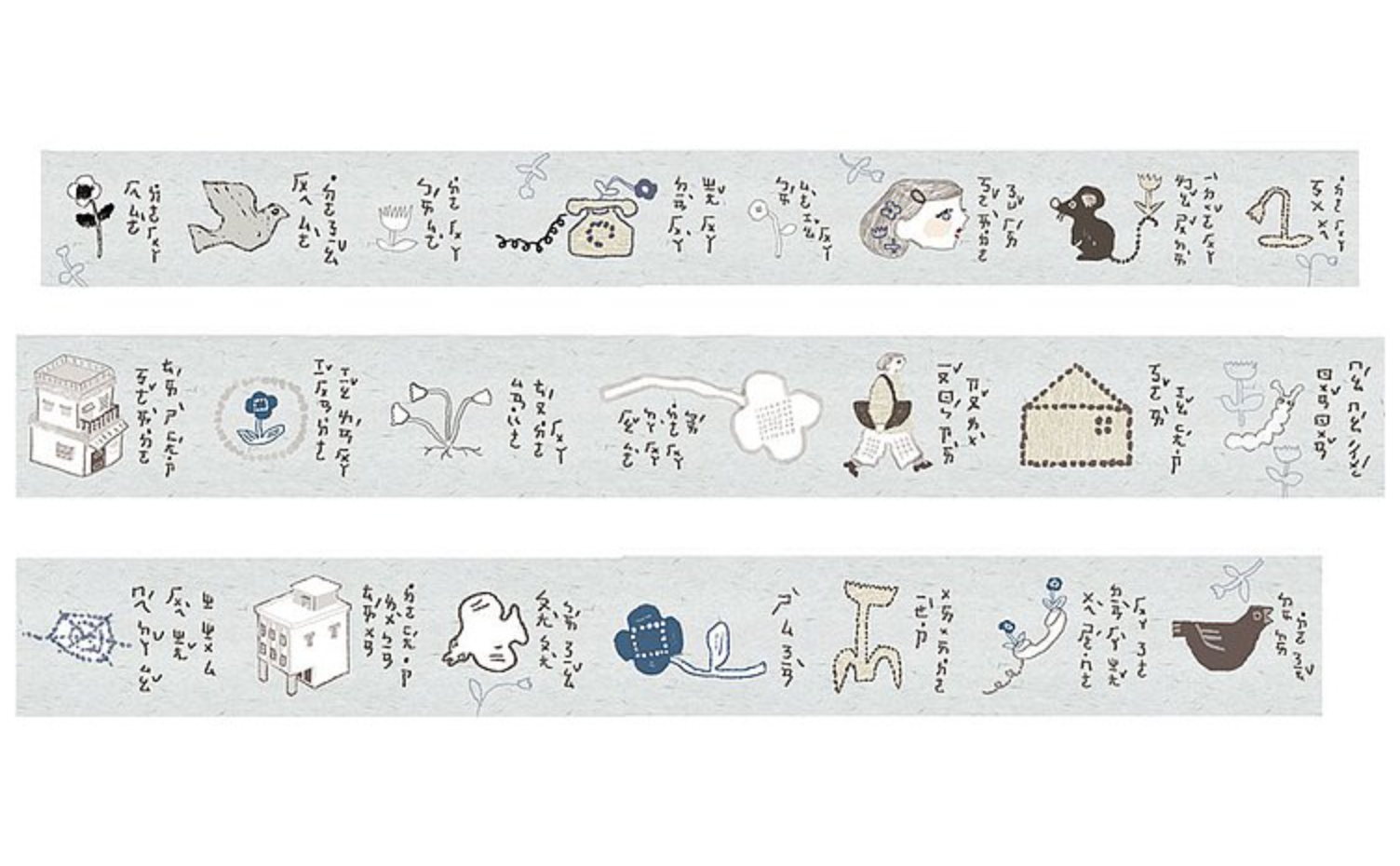 Misshoegg Little Blue Flower Washi Tape - Smidapaper Ikigai Shop
