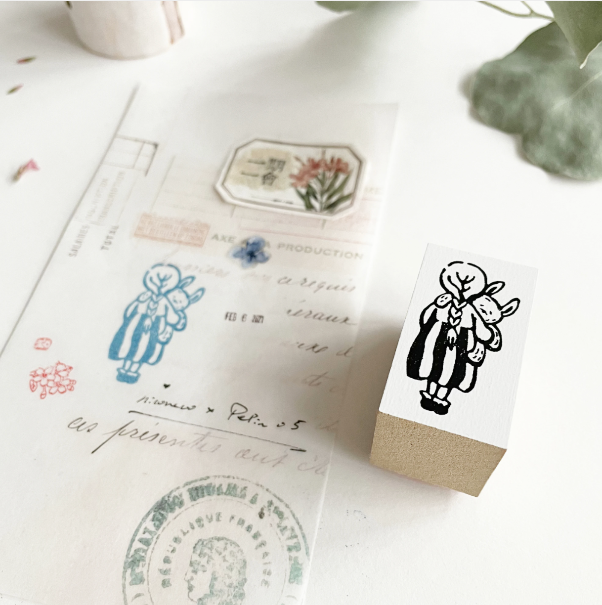 Nico Neco x PEPIN Rubber Stamp: Forever - Smidapaper Ikigai Shop